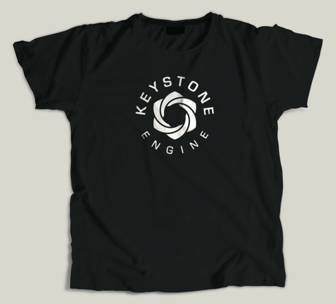 Black Tshirt with white logo